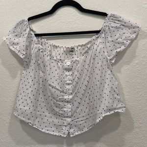 Off the shoulder white top, never worn